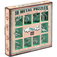 10 Metal Puzzles green - ToyTime