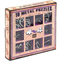 10 Metal Puzzles purple - ToyTime