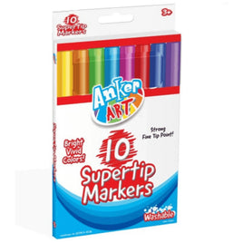 10 Supertip Markers - ToyTime