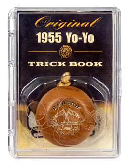 1955 Duncan Wooden Brown Yoyo With Trick Book - ToyTime