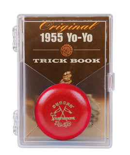 1955 Duncan Wooden Red Yoyo With Trick Book - ToyTime