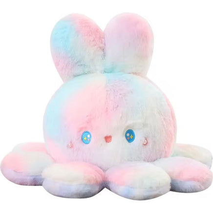 2024 Octopus with bunny Ears Pillow Plush Reversible - ToyTime