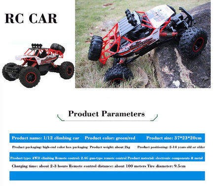 2024 Oversized Rock Crawler RC 4WD High - Speed Racing Car - ToyTime