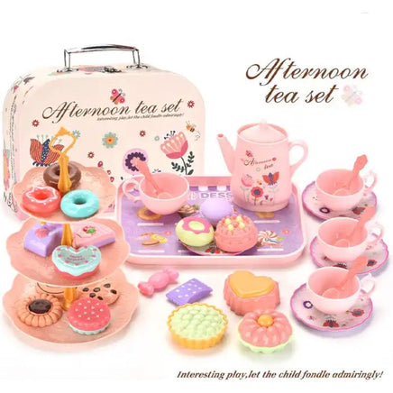 2024 Pretend Play & Preschool Game,Plastic Afternoon Tea Toys Set - ToyTime