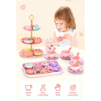 2024 Pretend Play & Preschool Game,Plastic Afternoon Tea Toys Set - ToyTime