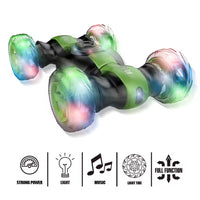 2024 RC Rapid Stunt Car Invincible 360 Rolling Twister With Colorful Lights Music - ToyTime