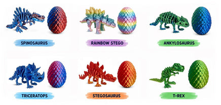 3D Printed Dinosaur (bones in egg) - ToyTime