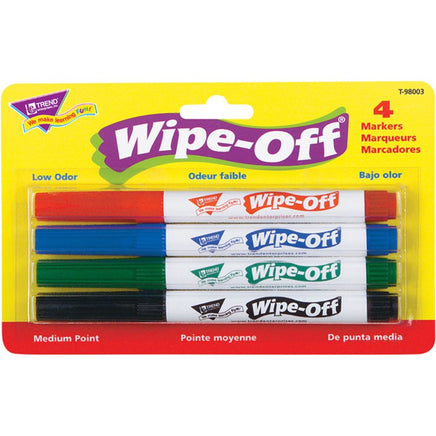 4 Wipe Off Markers..@Trend - ToyTime