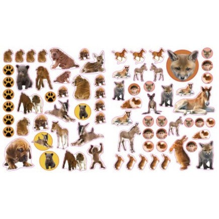 400 Reusable Stickers Baby Animals…@Workman - ToyTime