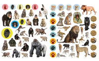 400 Reusable Stickers Wild Animal - ToyTime