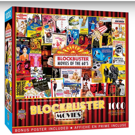 60'S Blockbusters Movies 1000Pcs Puzzles..@Masterpcs - ToyTime