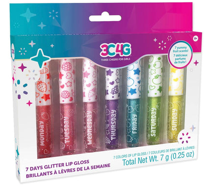 7 Days Glitter Lip Gloss - ToyTime