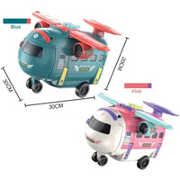 3 In 1 Pretend Play Deformation Electric Driving Simulation Airplane Toy