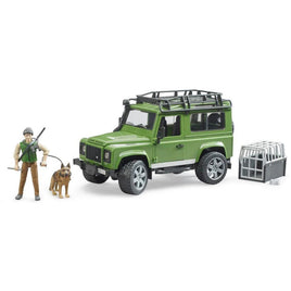 Land Rover Defender Station Wagon w/ Forester and Dog 02587