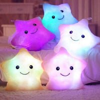 Twinkle Stuffed plush Toys Luminous Night Light Plush Led Star Shape Glowing Pillow