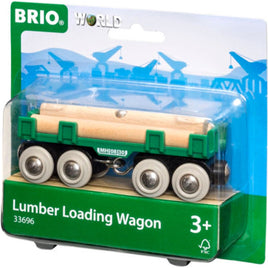 Lumber loading wagon