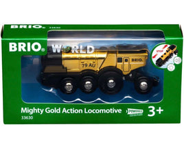 Brio World Mighty Gold Action Locomotive Battery-Powered 33630
