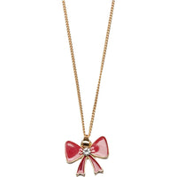 Holiday bow necklace