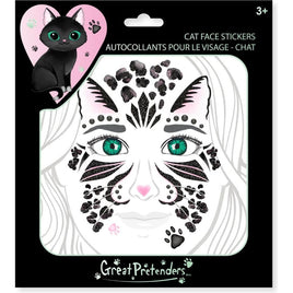 Cat face stickers