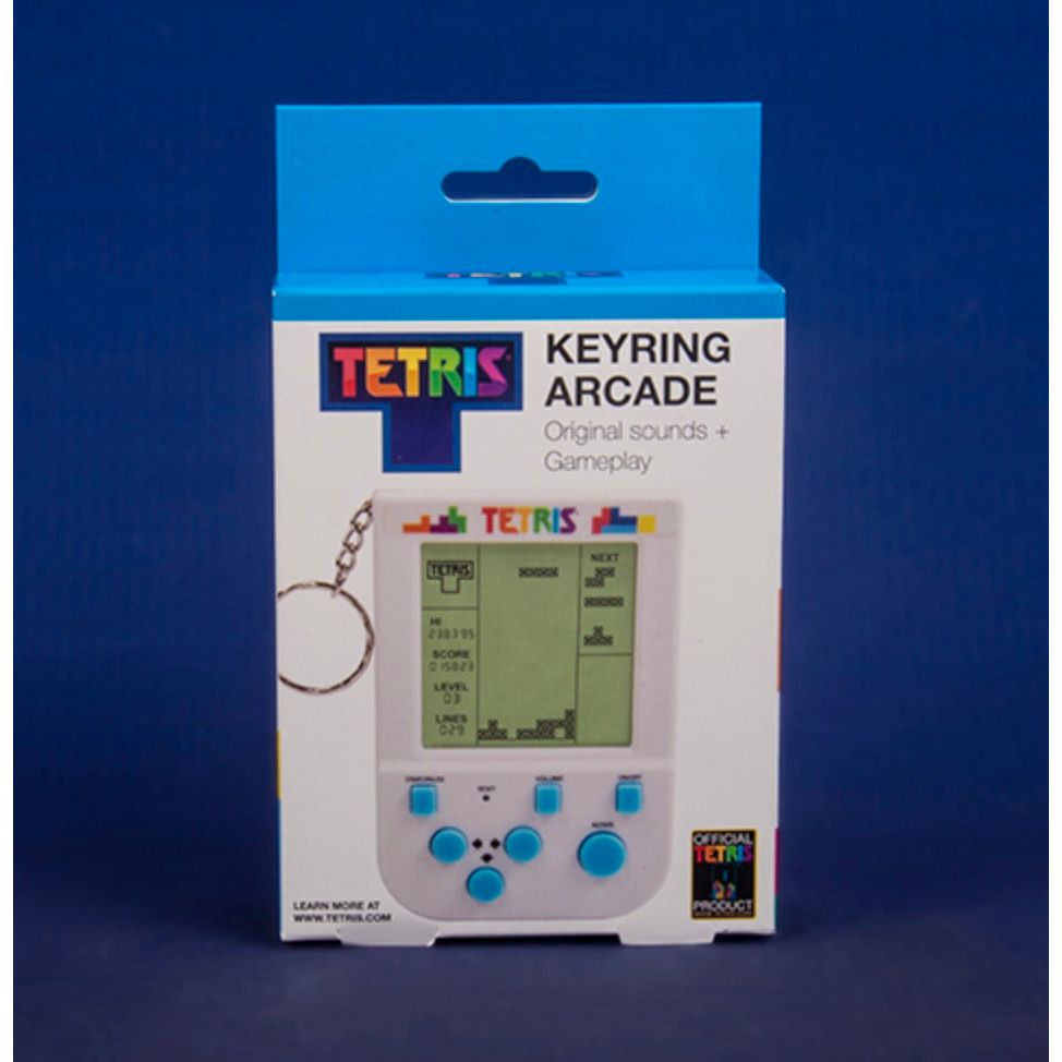 Tetris Keyring Handheld Arcade Game - Retro Mini Portable Handheld Tetris  Game for Kids and Adults. Original Gameplay Including Original Tetris
