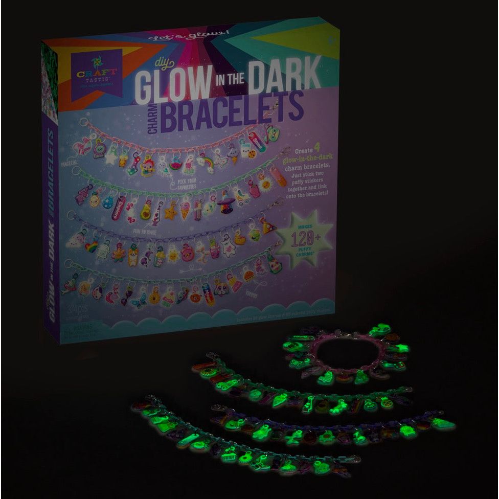 DIY Glow in The Dark Charm Bracelets