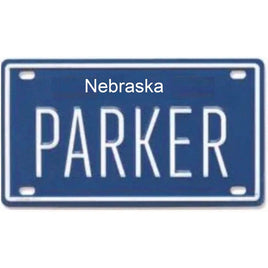 Personlized Mini Licence Plates Names (C-G) Nebraska