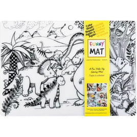 Jurassic Coloring/Washable Funny Mat