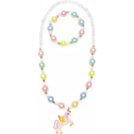 Happy Go unicorn Necklace and bracelet set