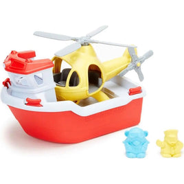 Rescue Boat And Helicopter..@Green Toys