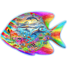 Wooden fish jigsaw puzzle