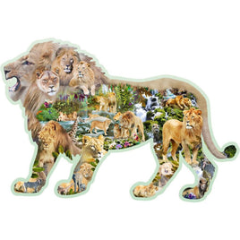 Wooden lion jigsaw puzzle