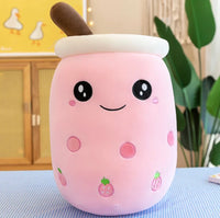 Small Bubble Milk Tea Giant Pillow Toy Boba Plush 8 inch
