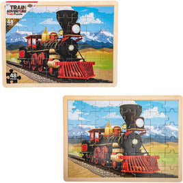 Train 48pc wooden puzzle