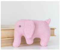 Hand Knitted Pink Elephant 4204