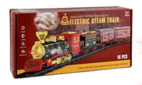 Battery Operated Retro Steam Train Set 16 pieces