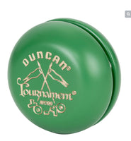 1955 Duncan  Wooden Green Yoyo Tournament With Trick Book
