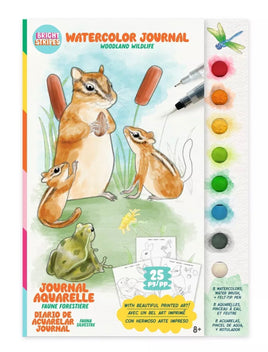 Watercolor Journal Woodland Wildlife Painting Activity Book