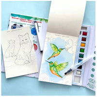 Watercolor Journal Woodland Wildlife Painting Activity Book