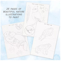 Watercolor Journal Woodland Wildlife Painting Activity Book