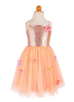 Butterfly Bliss Dress Peach Size 3/4