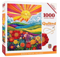 Quilted The Blooming Horizon 1000pcs Jigsaw Puzzle With Poster