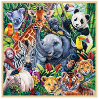 Safari Friends 48pcs Wood Puzzle