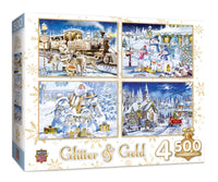 Glitter and Gold 4 pack 500pc Jigsaw Puzzles
