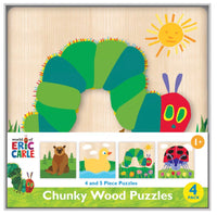 World of Eric Carle 4 Pack Chunky Wood Puzzles