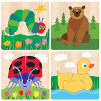 World of Eric Carle 4 Pack Chunky Wood Puzzles
