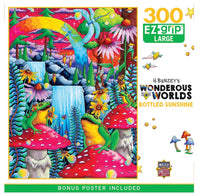 H Bunzeys Wondrous Worlds Bottled Sunshine with poster 300pcs Puzzle
