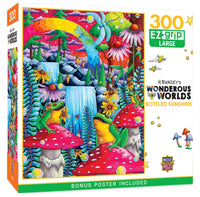 H Bunzeys Wondrous Worlds Bottled Sunshine with poster 300pcs Puzzle
