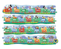 Mickey Mouse CLubHouse Alphabet Train Puzzle 29 Wooden Pieces