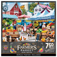 Farmers Market Old Mill Farm Stand 750pcs Jigsaw Puzzle With Bonus Poster
