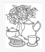 Large Print Coloring Book Home Sweet Home